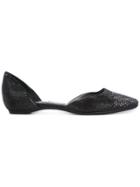 Giorgio Armani Vintage Embellished Ballerina Flats - Black