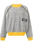 Oamc Oversized Contrast Logo Sweater - Grey