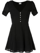 Suboo Deep V Neck Mini Dress - Black