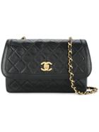 Chanel Vintage Turn-lock Design Flap Chain Bag - Black