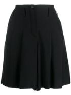 Chanel Vintage High-waisted Silk Shorts - Black