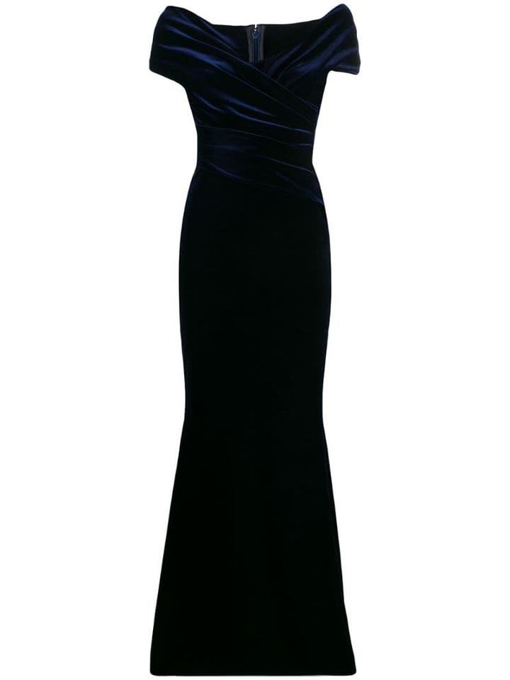 Talbot Runhof Tokara Evening Gown - Blue
