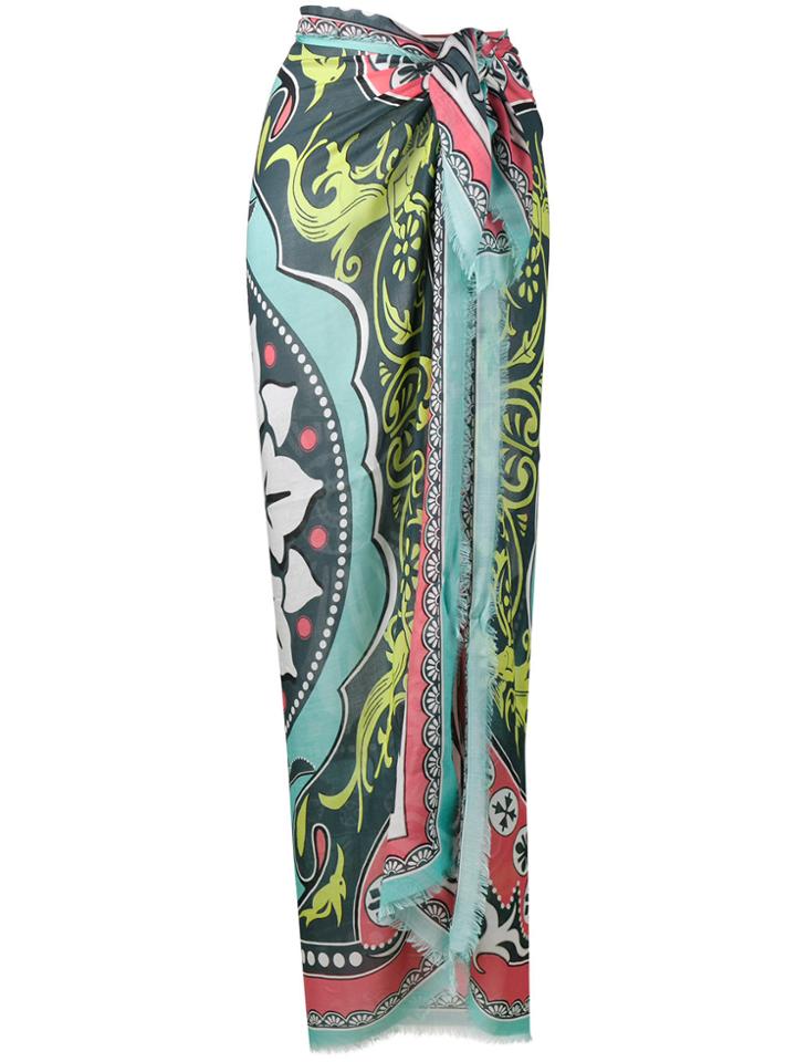 Mary Katrantzou Large Gaia Print Sarong Scarf - Multicolour