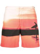Orlebar Brown Surfer Swim Shorts - Yellow & Orange