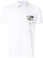 Sun 68 Hawaii Pocket Polo Shirt - White