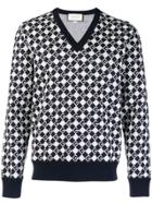 Gucci Intarsia Logo Sweater - Blue