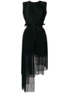 Parlor Asymmetric Hem Dress - Black