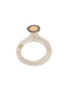 Rosa Maria Pavé Set Ring - Silver