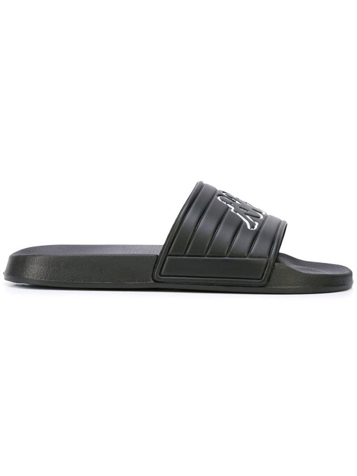 Kappa Logo Sliders - Black