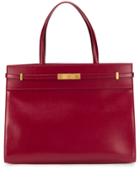 Saint Laurent Manhattan Medium Shopping Bag - Red