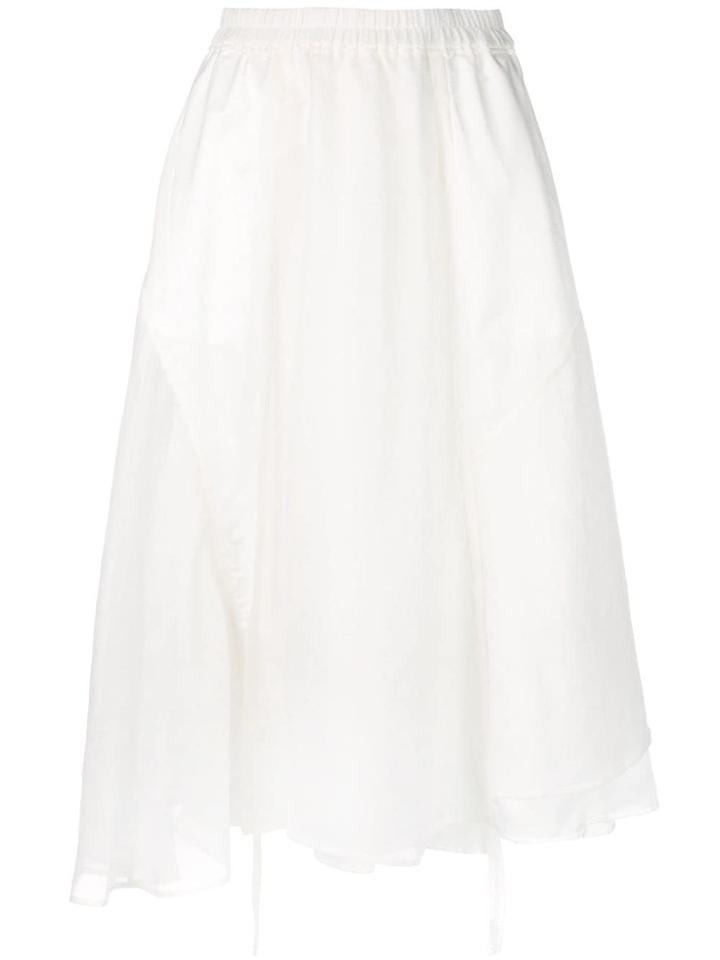 Renli Su High-waist Flared Skirt - White