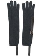 Brunello Cucinelli Bead-embellished Gloves - Grey