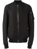 Rick Owens - Flight Bomber Jacket - Men - Cotton/polyester/cupro/viscose - 52, Black, Cotton/polyester/cupro/viscose