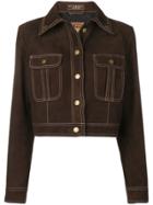 Philosophy Di Lorenzo Serafini Studded Collar Jacket - Brown