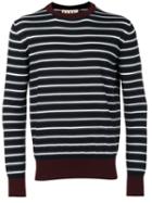 Marni - Striped Knitted Jumper - Men - Wool - 48, Blue, Wool