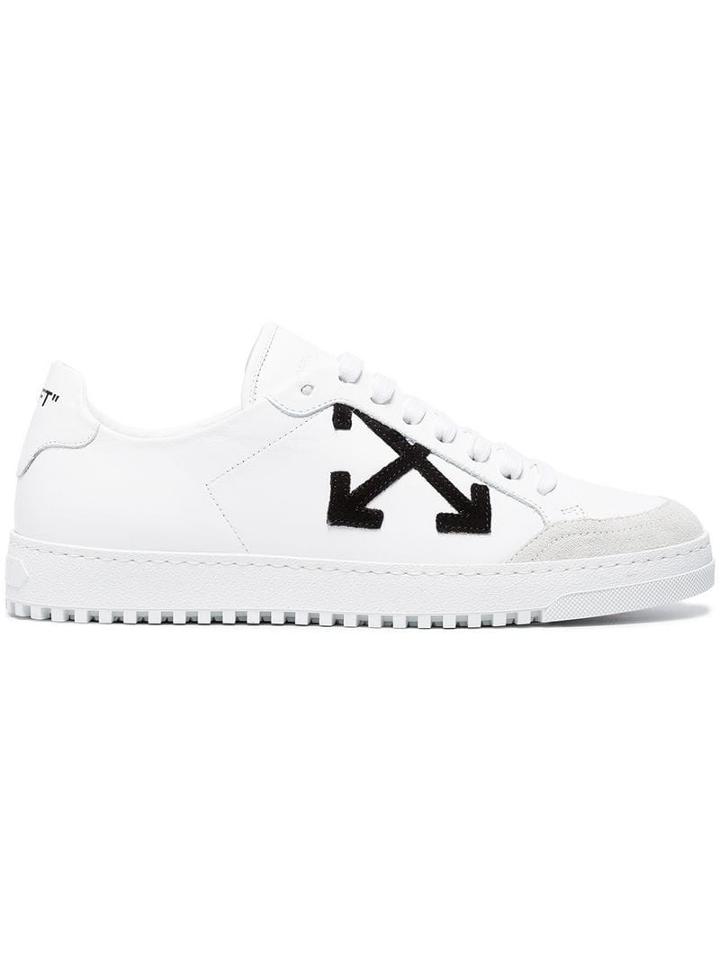 Off-white White Leather Carryover Sneakers