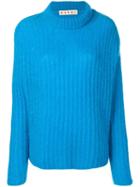 Marni Ribbed Knit Sweater - Blue