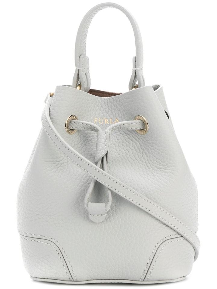 Furla Mini Stacy Bucket Bag - Grey