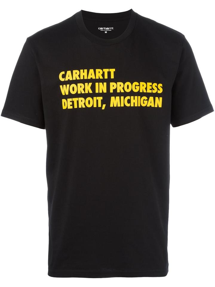 Carhartt 'work In Progress' T-shirt, Men's, Size: Large, Black, Cotton
