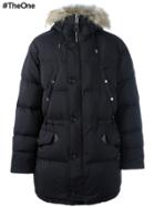 Burberry Zipped Parka Coat - Black