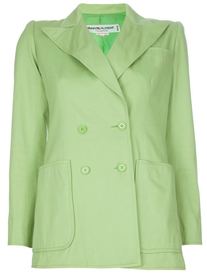 Yves Saint Laurent Vintage Pastel Blazer - Green