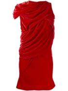 Rick Owens Knot Tunic Dress - Red