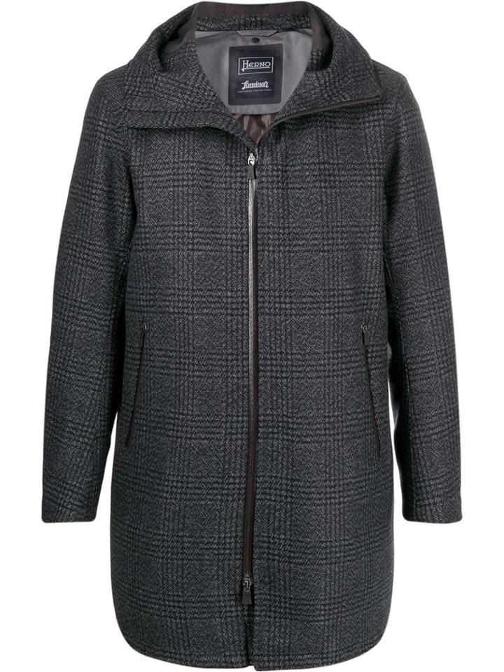 Herno Zip-front Coat - Blue