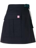 Kenzo Front Button A-line Skirt - Blue