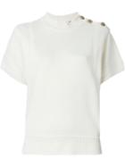 Sonia Rykiel Buttoned Shortsleeved Sweater