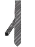 Boss Hugo Boss Striped Jacquard Tie - Grey