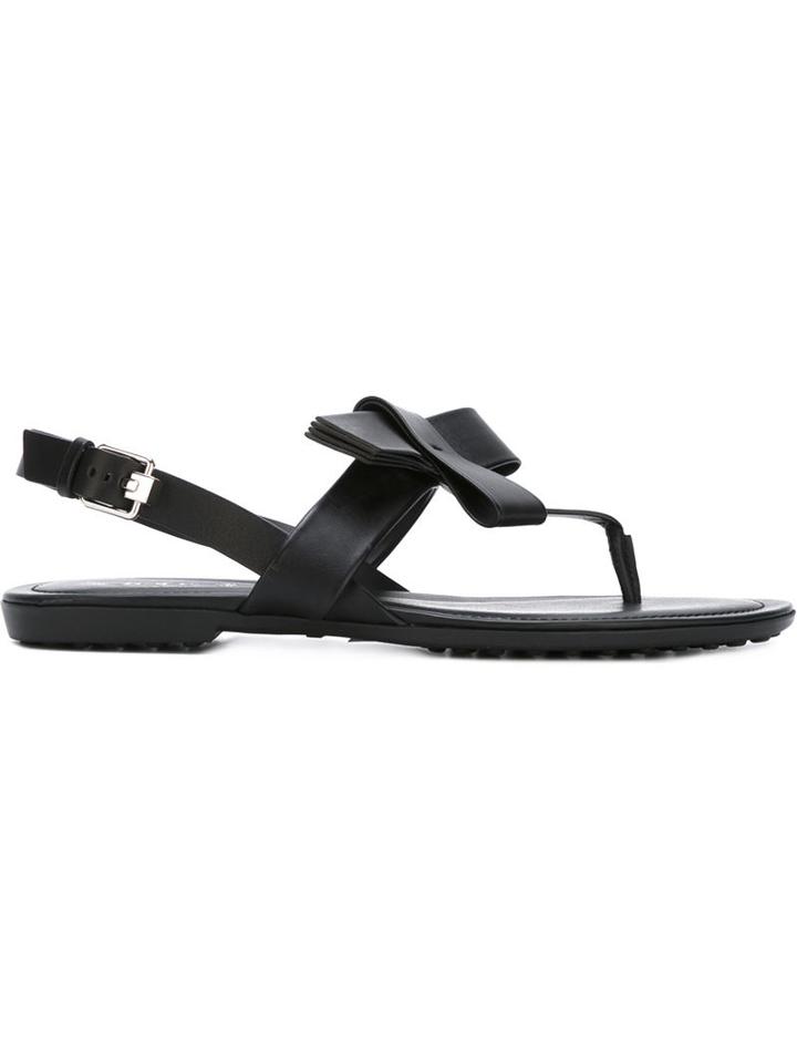 Tod's Bow T-bar Sandals