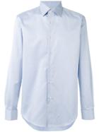 Brioni Classic Shirt, Men's, Size: 41, Blue, Cotton