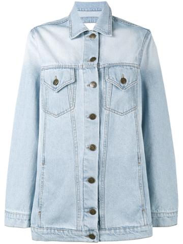 Navro Unicorns Don't Cry Denim Jacket - Blue