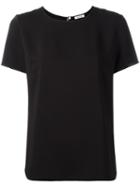 P.a.r.o.s.h. Keyhole Detail T-shirt, Size: Xs, Black, Polyester