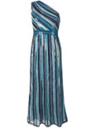 Missoni One-shoulder Knitted Dress - Blue