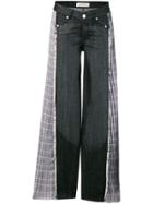 Each X Other Check Detail Jeans - Black