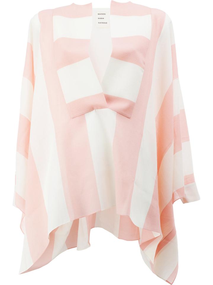Maison Rabih Kayrouz Striped Loose Blouse - White