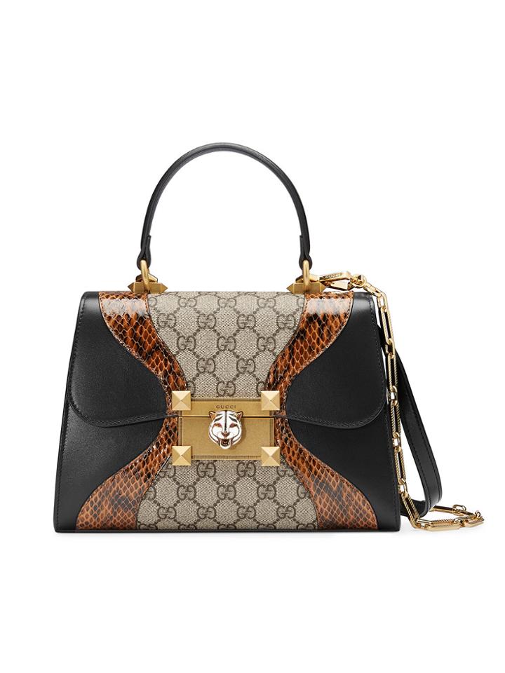 Gucci Osiride Small Gg Top Handle Bag - Black