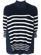 Sacai Striped Breton Sweater - Blue