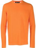 Lamberto Losani Round Neck Sweater - Orange