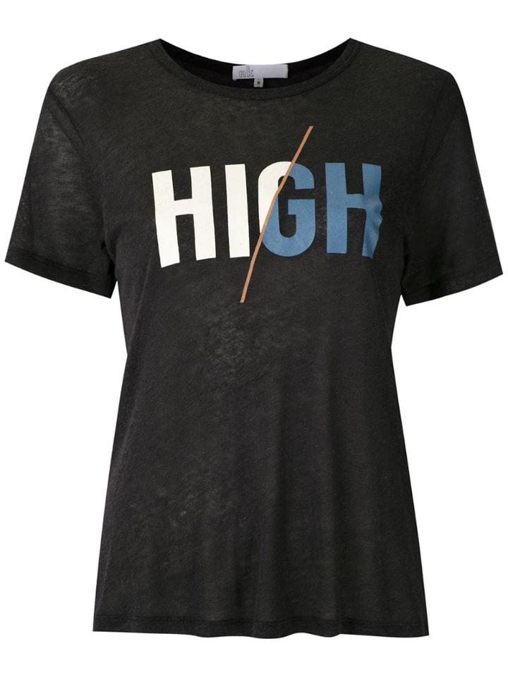 Nk Printed Helena T-shirt - Black