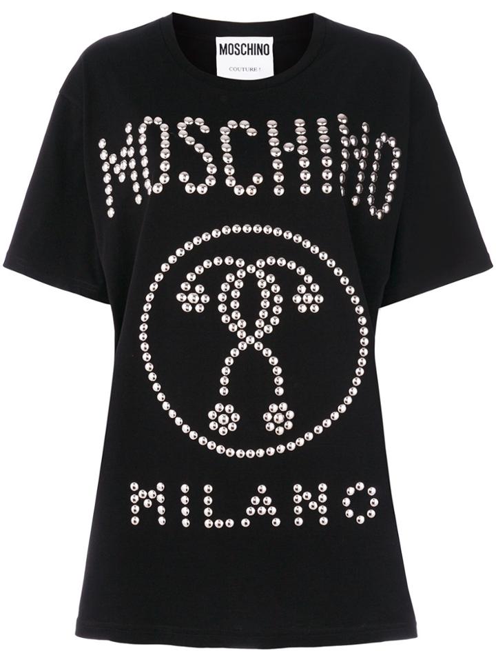 Moschino Studded Question Mark T-shirt - Black