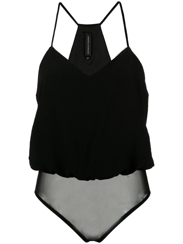 Andrea Marques Spaghetti Straps Bodysuit - Unavailable
