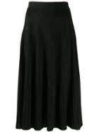 Marni Plisse Midi Skirt - Black