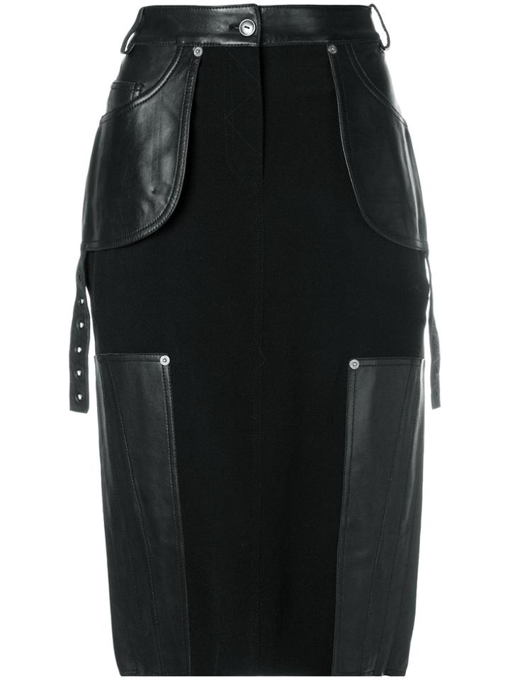 Christian Dior Vintage Knee Length Pencil Skirt - Black