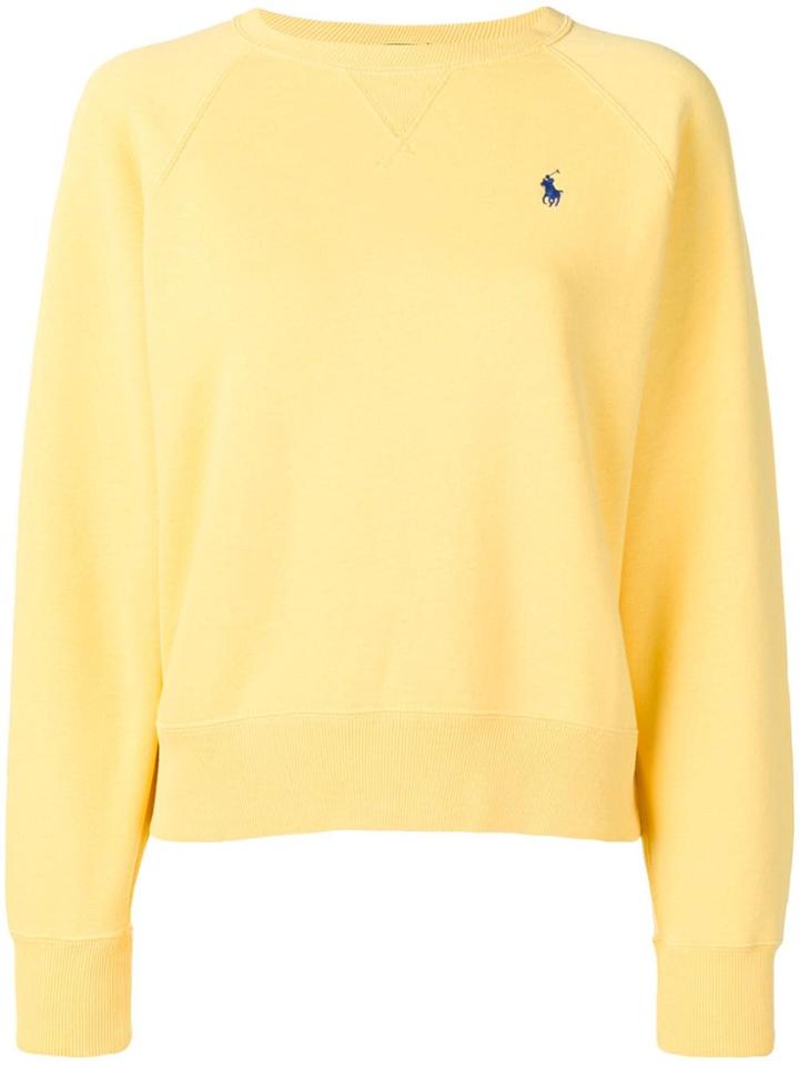 Polo Ralph Lauren Embroidered Logo Sweatshirt - Yellow