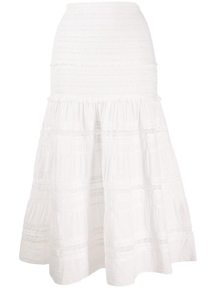 Love Shack Fancy Olive Midi Skirt - White