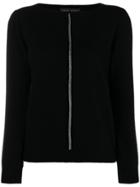 Fabiana Filippi Cashmere Bead Embellished Sweater - Black