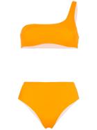 Solid & Striped Isabel One Shoulder Bikini - Orange