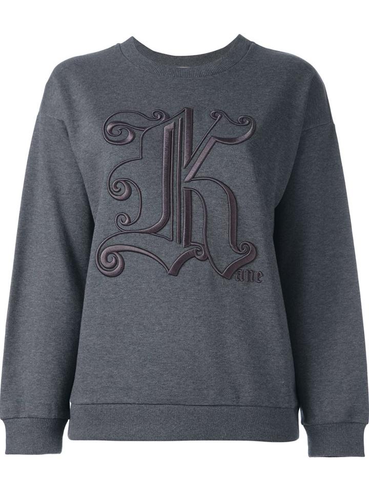 Christopher Kane 'kane' Sweatshirt, Women's, Size: Small, Grey, Cotton